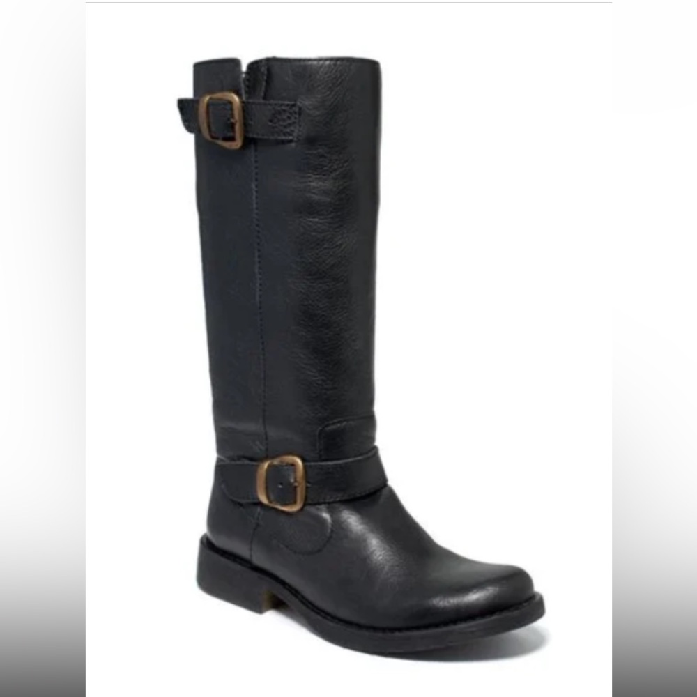 In Great Condition!STEVE MADDEN FRENCCHH Tall Leather Riding Boots Size 6.5